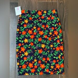 NWT LuLaRoe Vibrant Floral Pencil Skirt